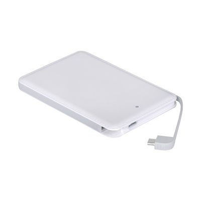 माइक्रो यूएसबी केबल 10000mAh 9.8 मिमी इनबिल्ट केबल पावर बैंक