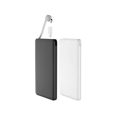 आईसी प्रोटेक्शन 4000mAh 8.5mm इनबिल्ट केबल पावर बैंक