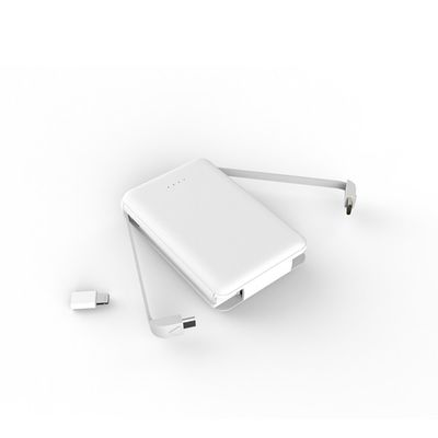 पॉलिमर सेल DC 5V 2100mA 100 मिमी ड्यूल USB पावर बैंक