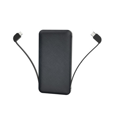 इनबिल्ट केबल 10000mAh 210g अल्ट्रा स्लिम पावर बैंक