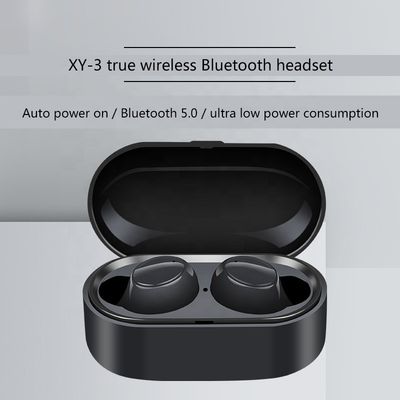 बिन्यूरल एचडी स्टीरियो 1h 50mAh स्वेटप्रूफ ब्लूटूथ हेडफोन XY-3 TWS अर्बुडज़ वॉटरप्रूफ