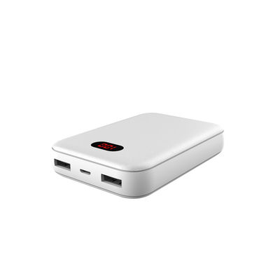 अल्ट्रा स्लिम ABS 23mm पोर्टेबल डुअल USB पावर बैंक